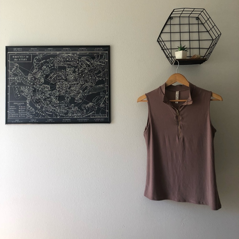 Tan/brown business casual tank